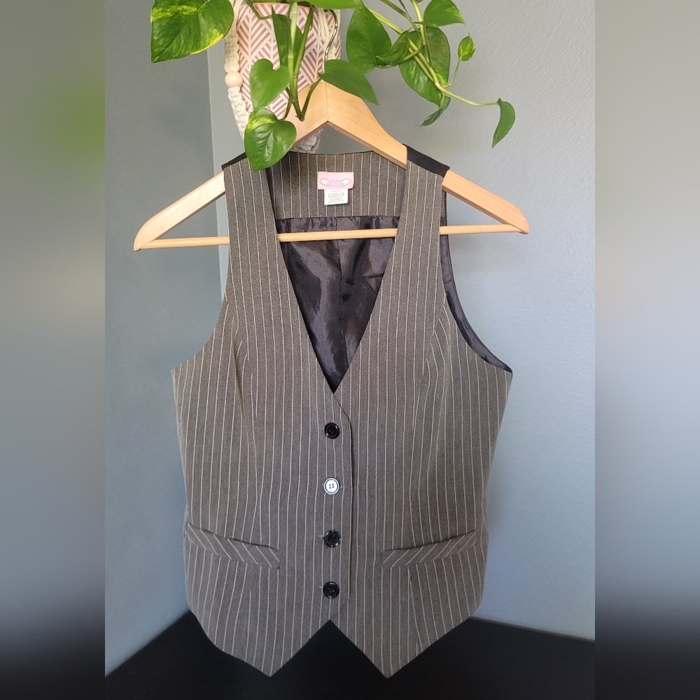 Kiss and Tell Pinstripe Vest